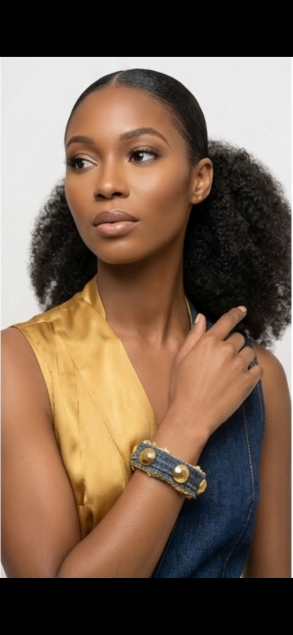 The Crown Jewel Denim Cuff